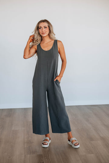 Maebyn Jumpsuit - Charcoal