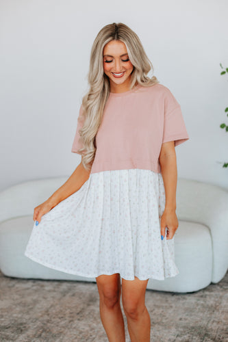 Maise Floral Contrast Dress