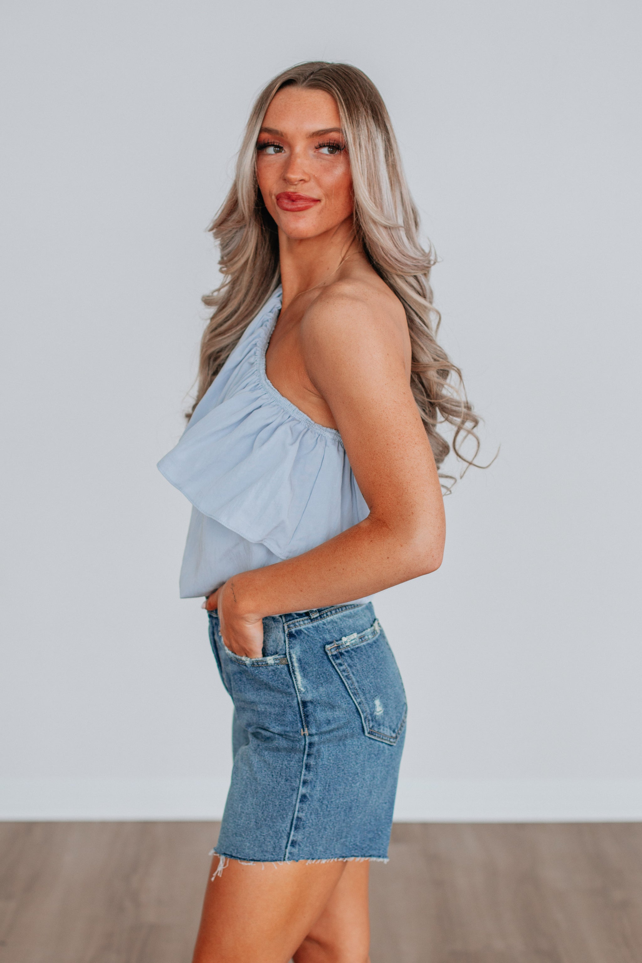 Makenna Top - Powder Blue