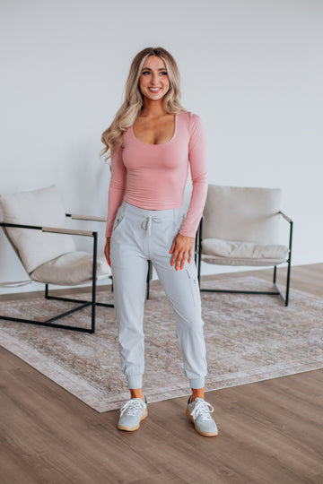 Malena Active Joggers - Fog