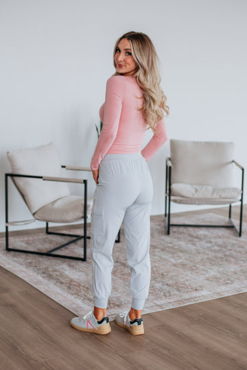 Malena Active Joggers - Fog