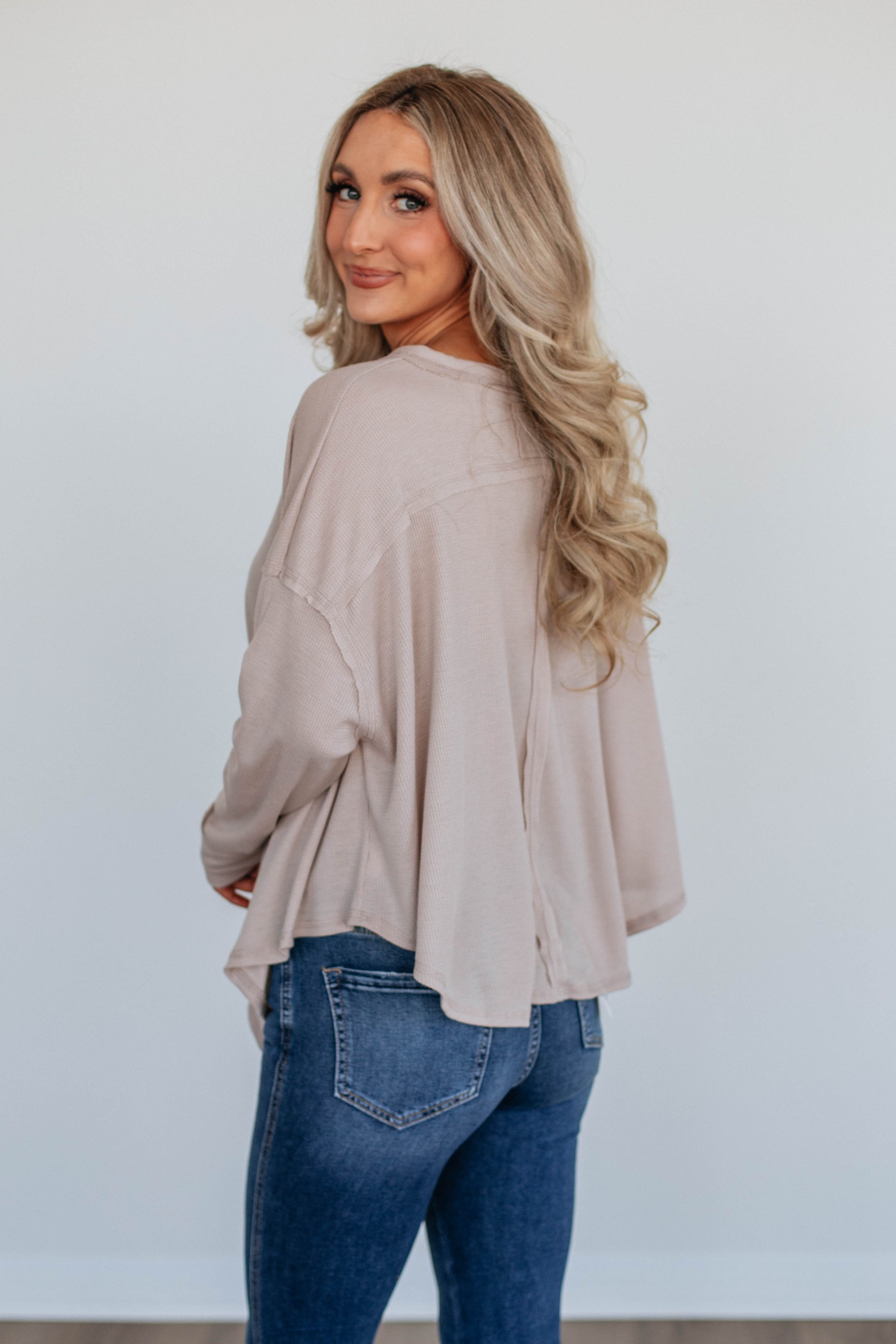 Matson Oversized Top - Beige