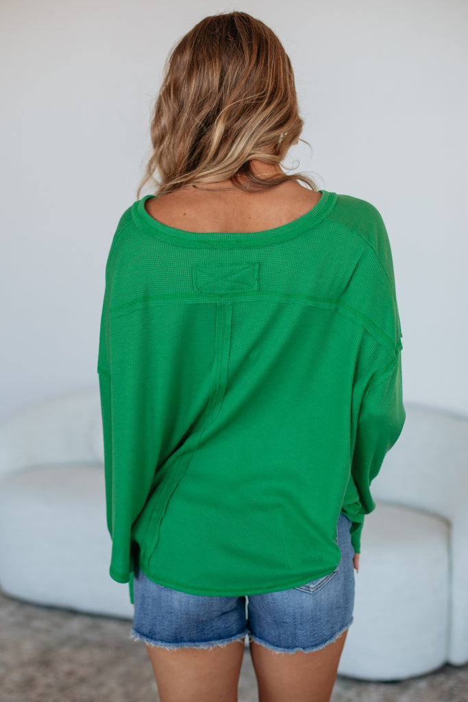 Matson Oversized Top - Kelly Green