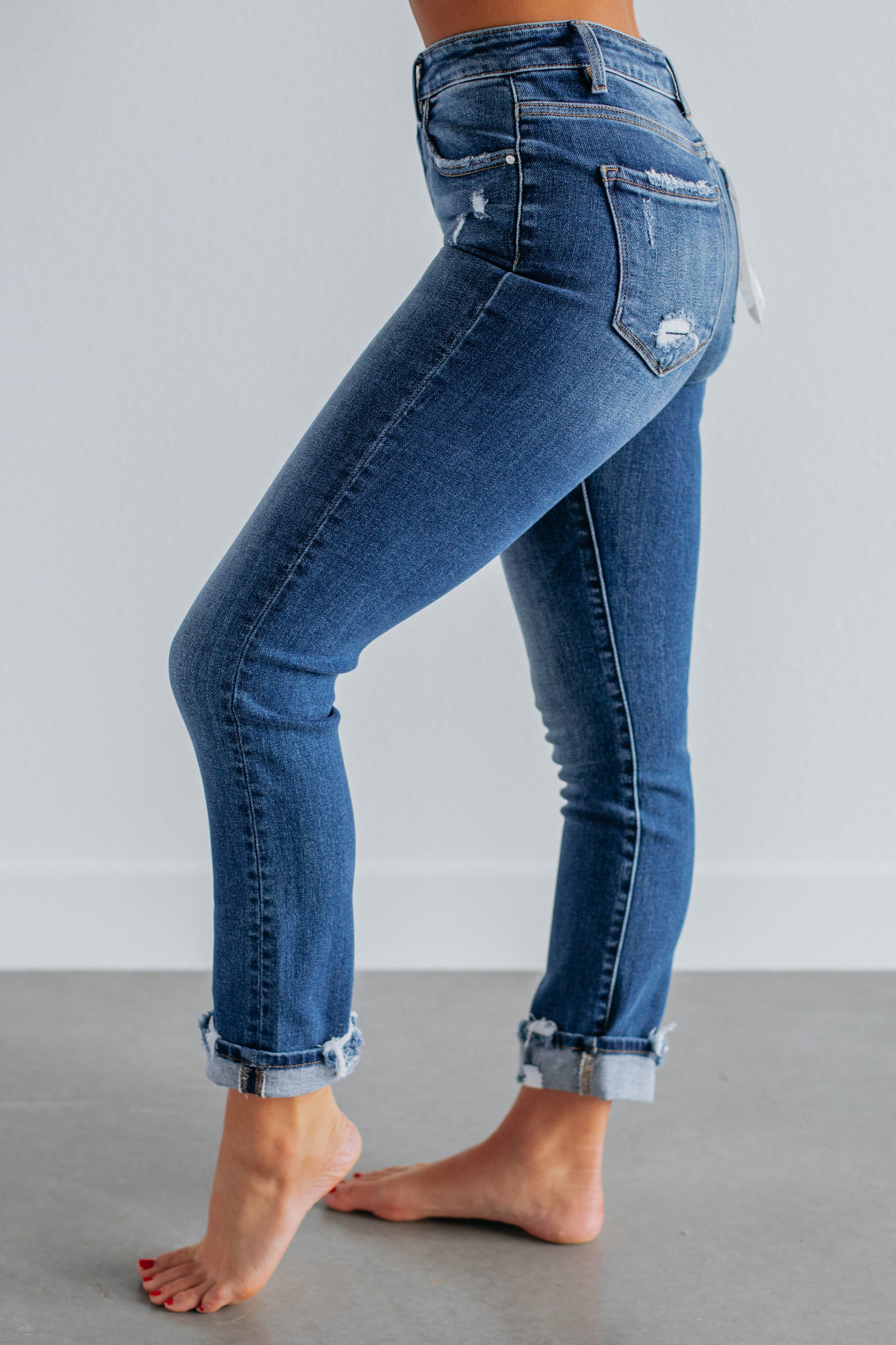 Monica Risen Jeans - Dark Wash