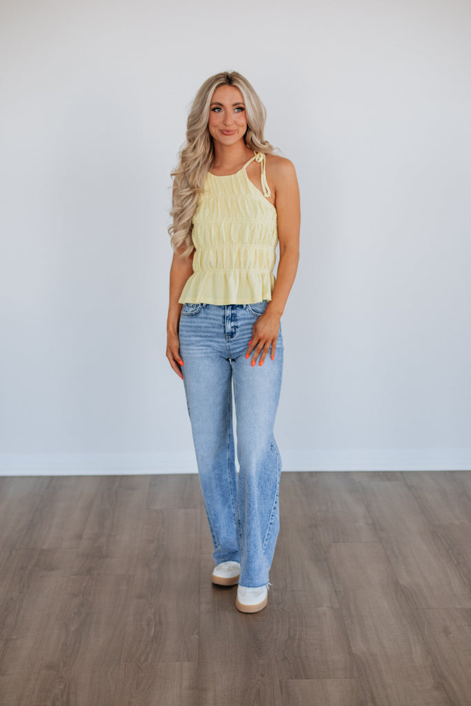 Naya Halter Top - Lemon