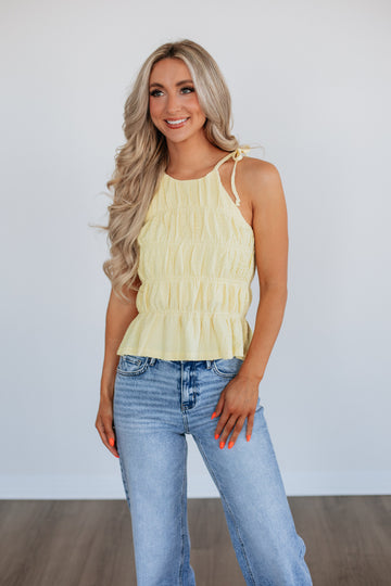 Naya Halter Top - Lemon