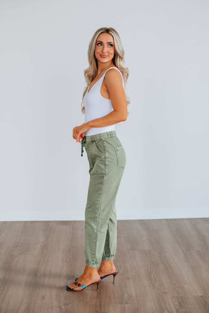 Drea Mica Joggers - Olive