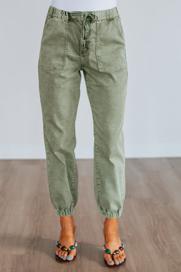 Drea Mica Joggers - Olive