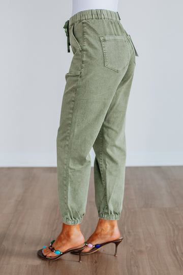 Drea Mica Joggers - Olive