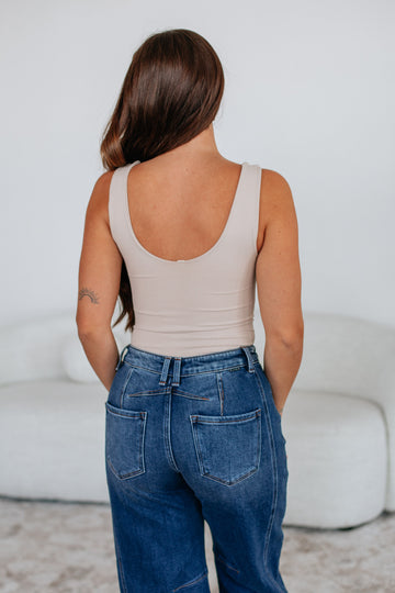 Sweet & Simple Bodysuit - Sand