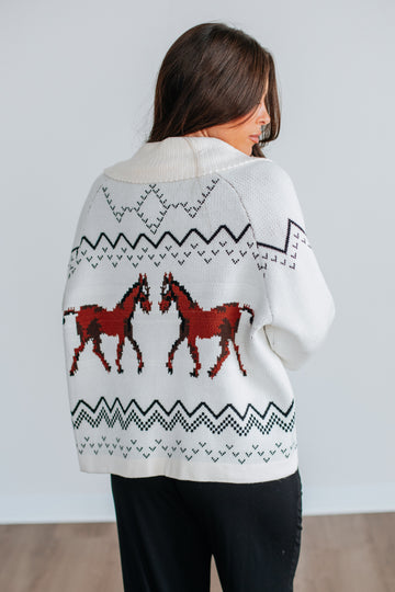 Equestrian Elegance Cardigan