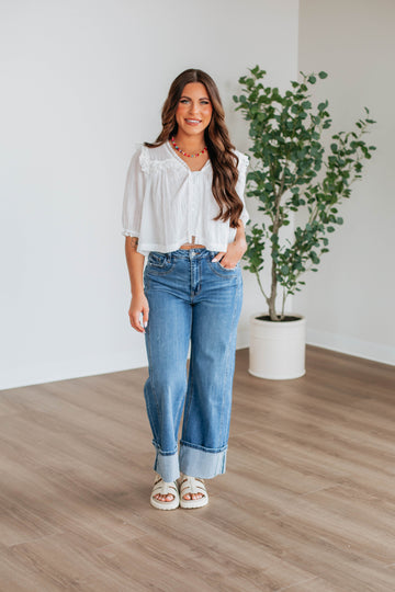 Odilia Lace Blouse - Ivory