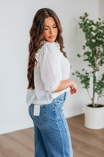 Odilia Lace Blouse - Ivory