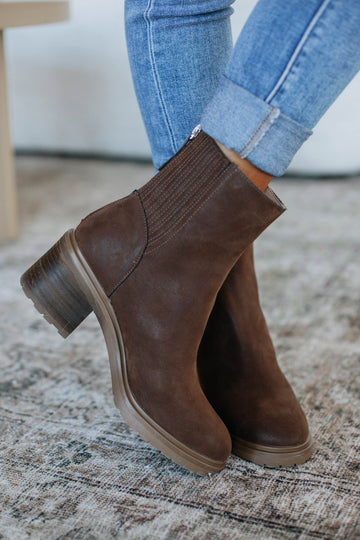 On Your Mind Boots - Coffee