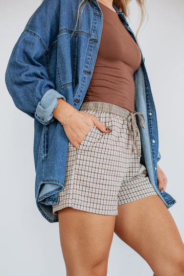 Grayson Risen Denim Shacket - Medium Wash