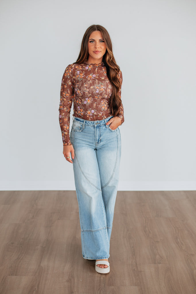 Paislee Mesh Top