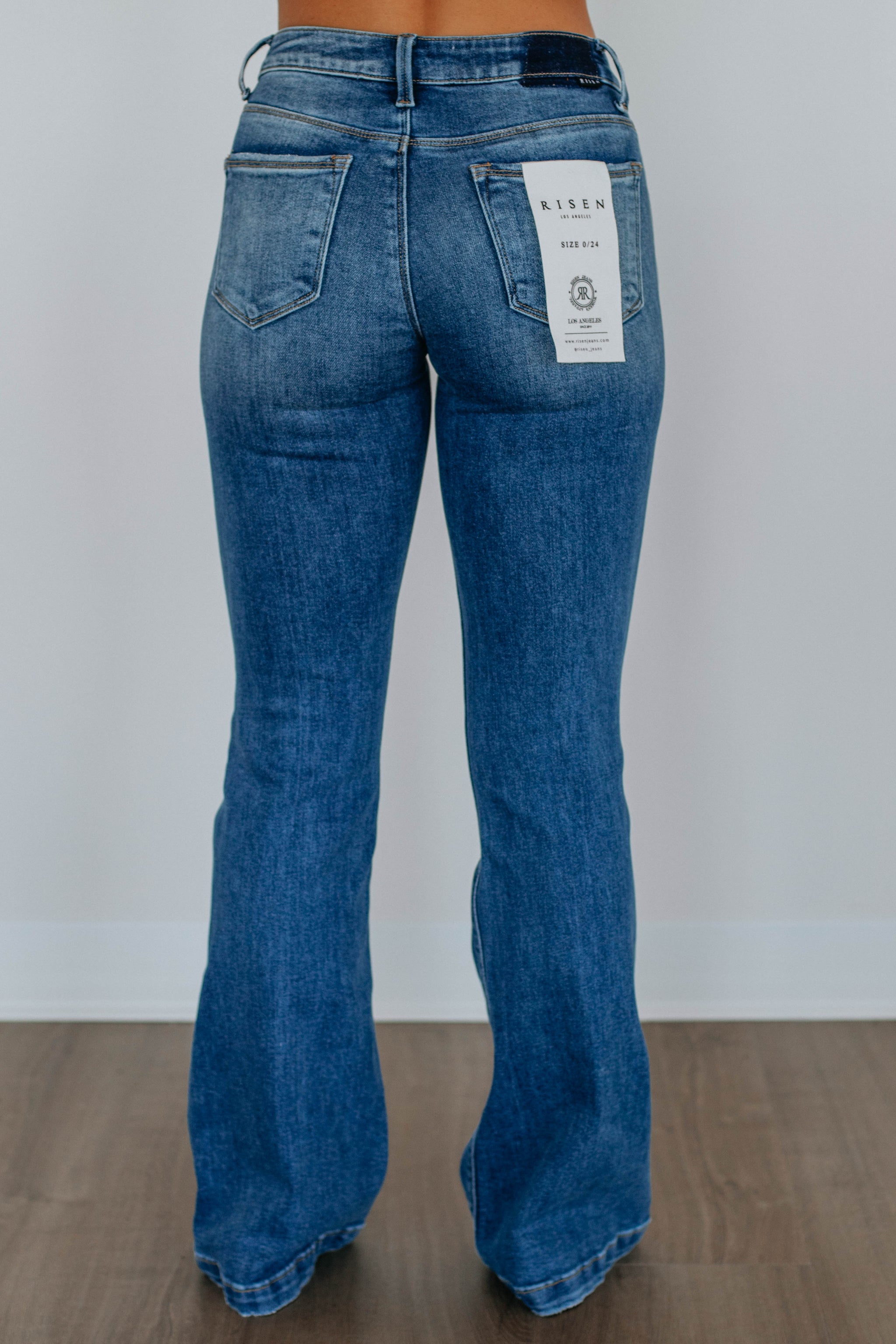 Palmer Risen Flare Jeans - Medium Wash