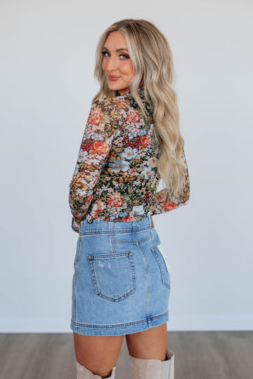 Brooks Floral Mesh Top