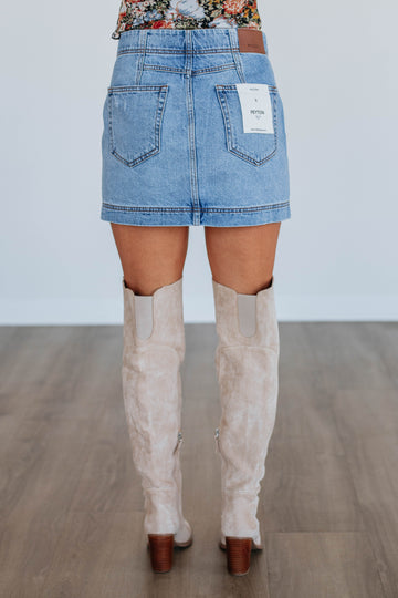Peyton Hidden Denim Skirt - Soulful