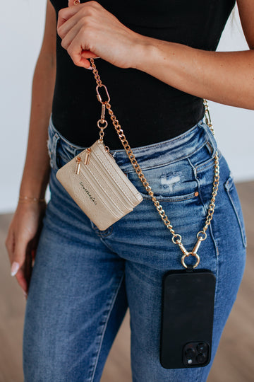 Akia Clip & Go Lanyard - Gold Mix
