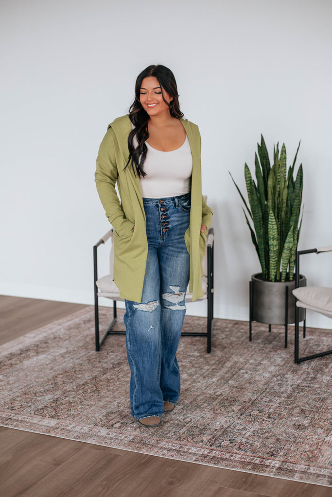 Rebekah Cardigan - Avocado