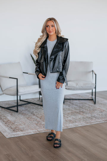 Tanya Maxi Dress - Heather Grey