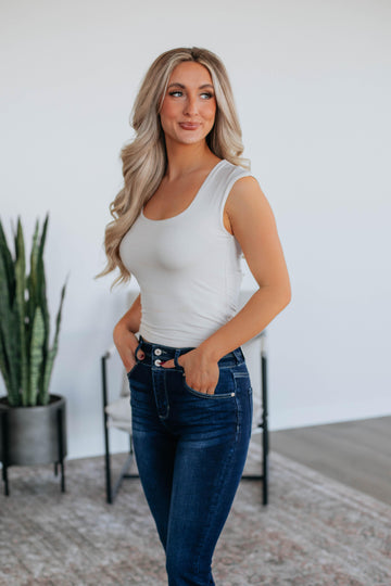 Tessa Basic Top - Ecru