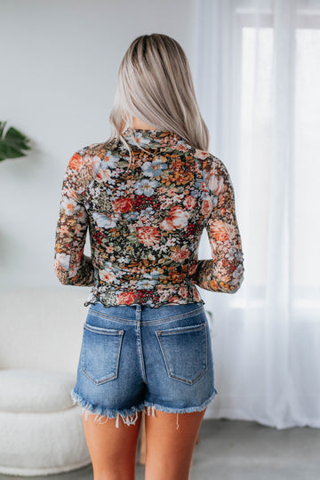 Brooks Floral Mesh Top
