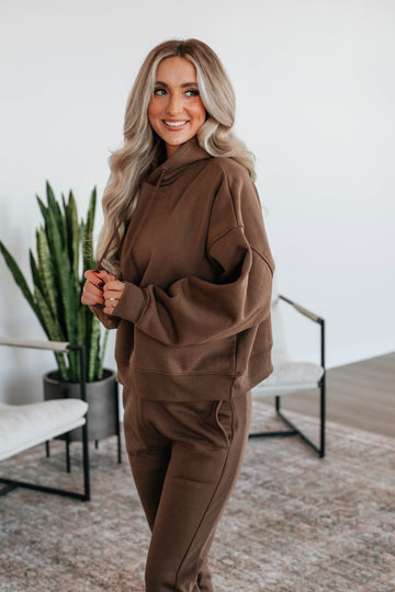 Reyes Lounge Hoodie - Chocolate
