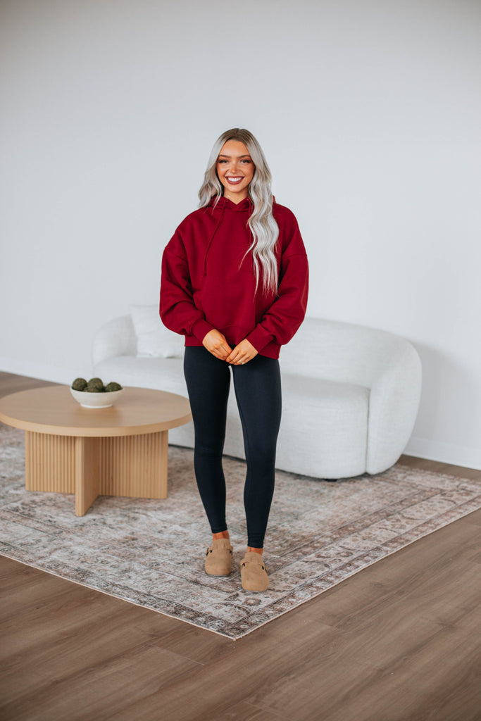 Reyes Lounge Hoodie - Crimson