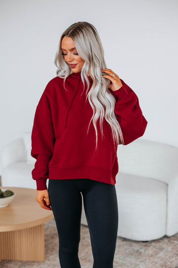 Reyes Lounge Hoodie - Crimson