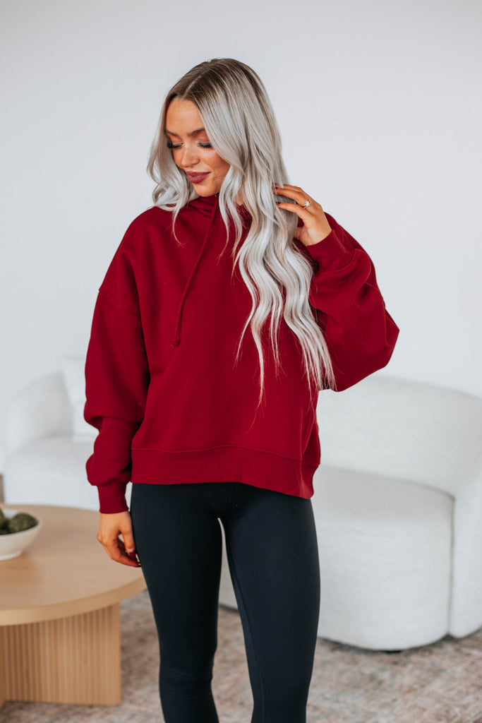 Reyes Lounge Hoodie - Crimson