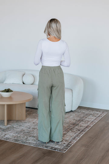 Ronni Cargo Pants - Light Olive