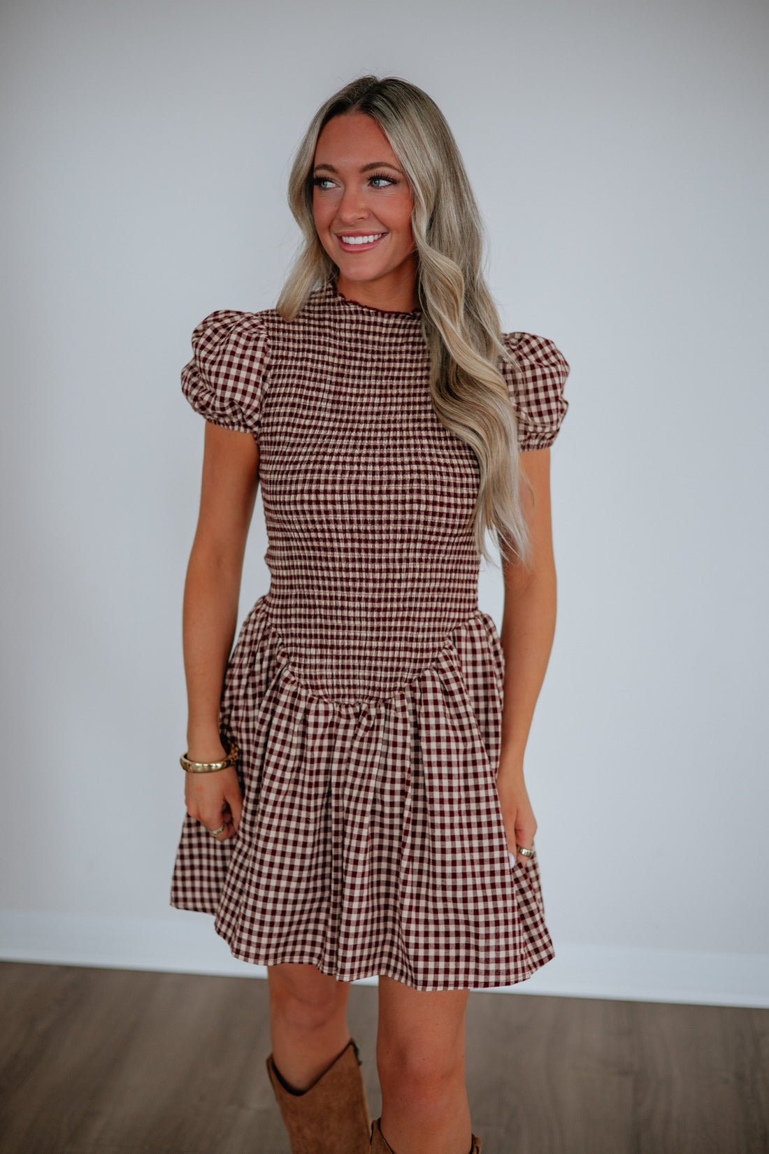 Danelle Plaid Dress