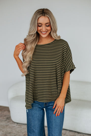 Zelie Striped Top
