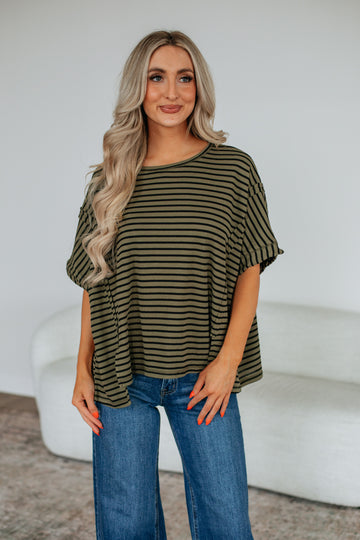 Zelie Striped Top