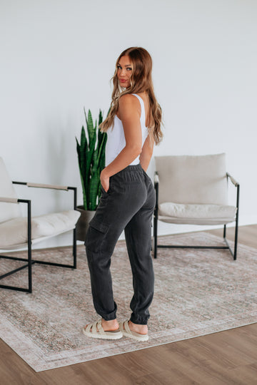 Bodie Cargo Joggers - Charcoal
