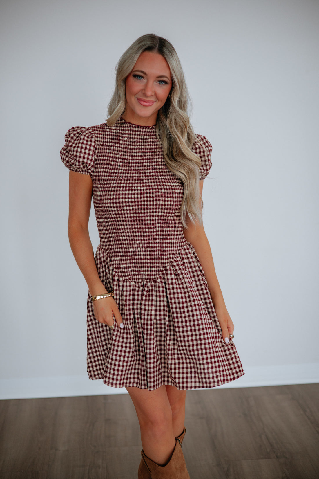 Danelle Plaid Dress