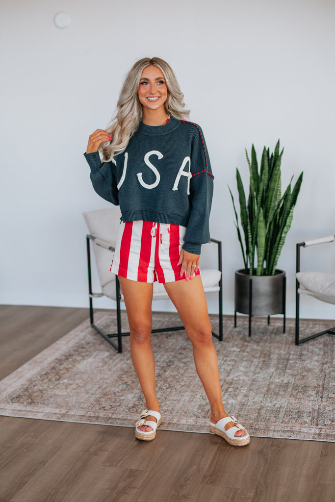 Kerri Striped Shorts