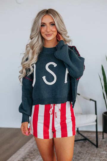 Kerri Striped Shorts