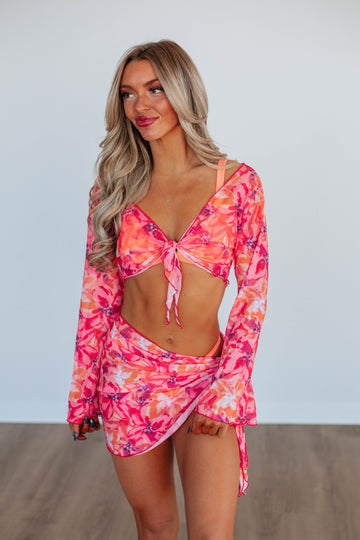 Vibrant Getaway Two-Piece Coverup Set