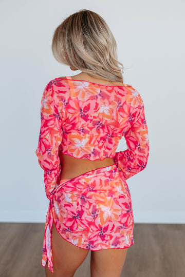Vibrant Getaway Two-Piece Coverup Set