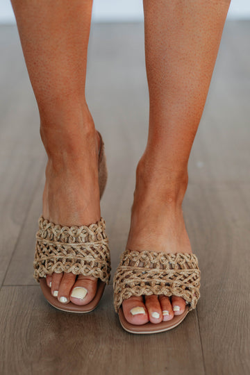 Won't Wait Around Heels - Tan