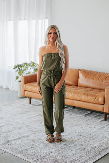 Kamari Active Jumpsuit - Dark Olive