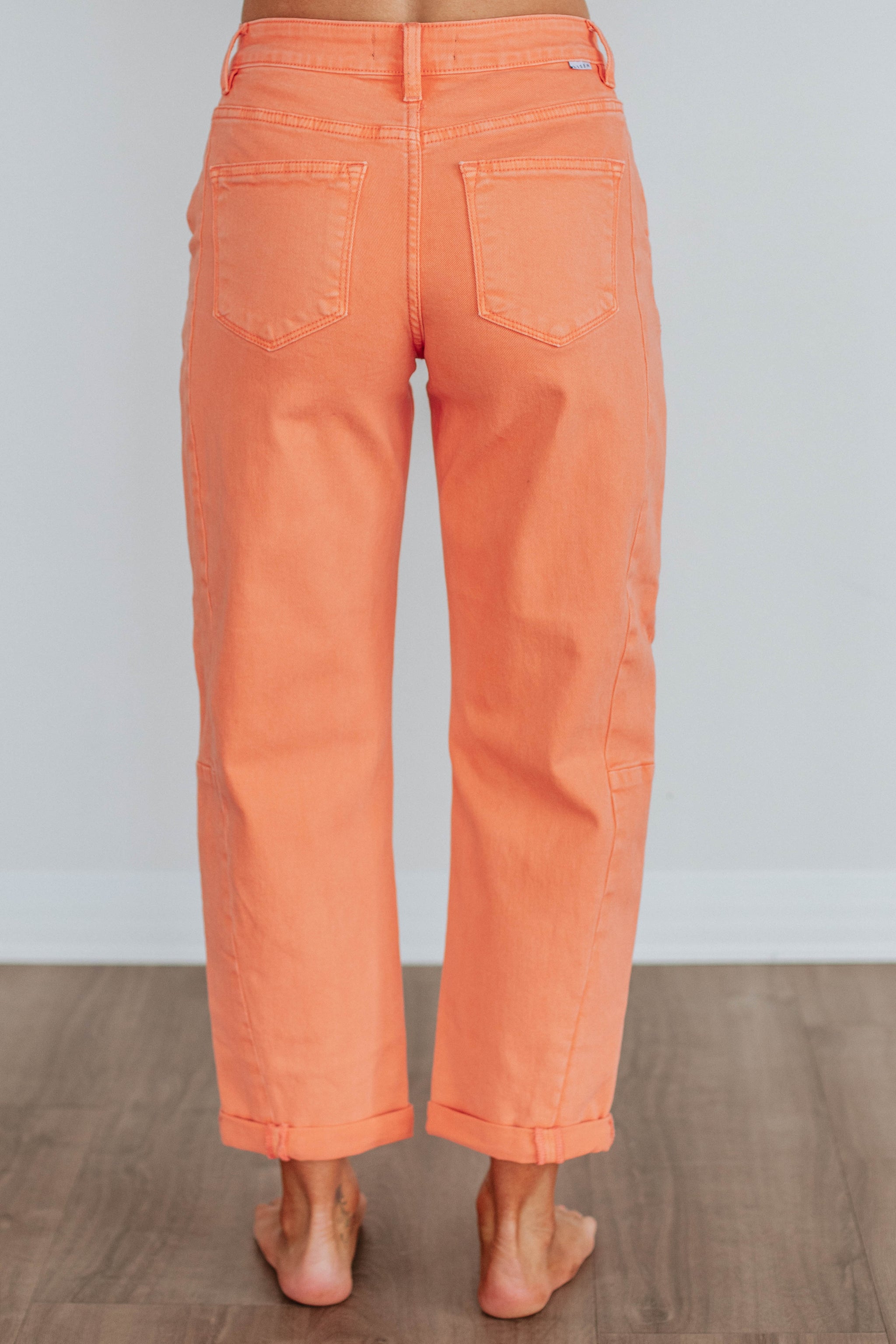 Mallorie Risen Jeans - Coral Peach