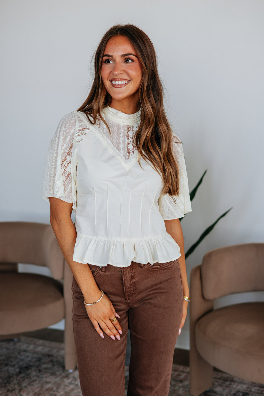Perla Lace Top