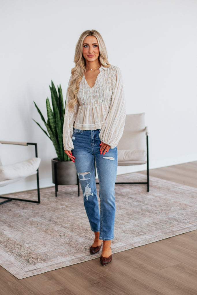 Arlette Striped Top