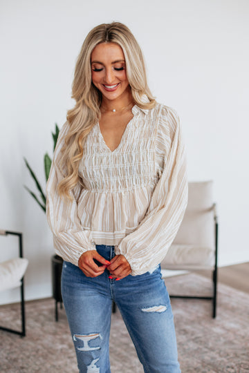Arlette Striped Top