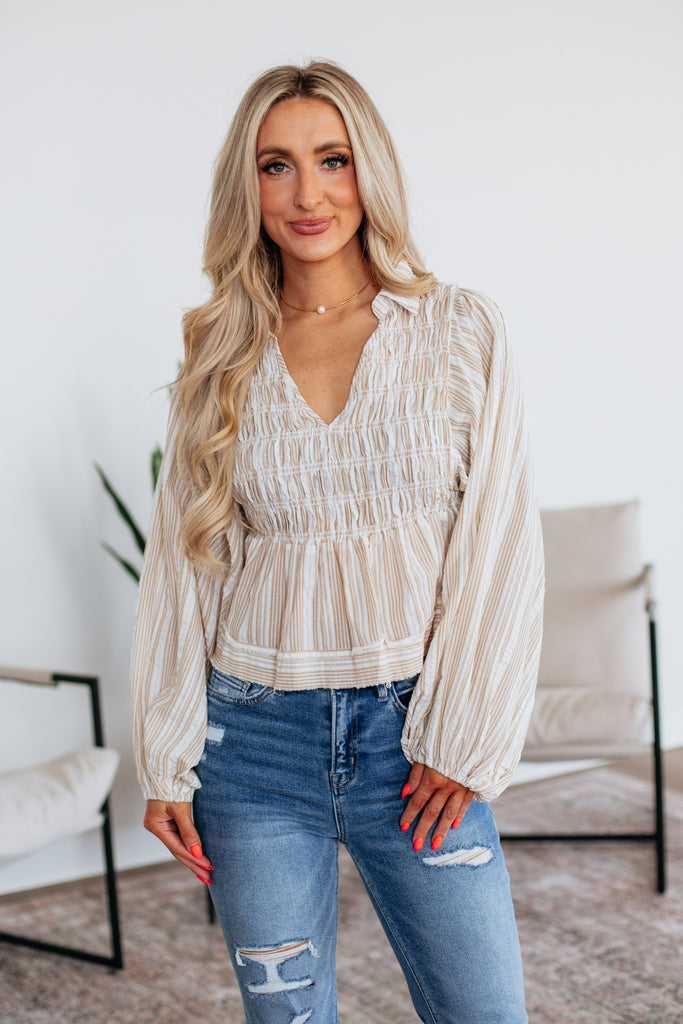 Arlette Striped Top