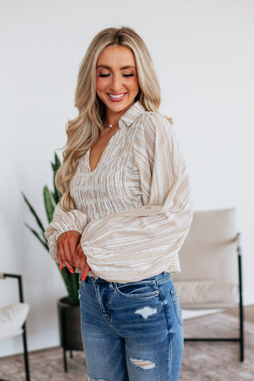 Arlette Striped Top